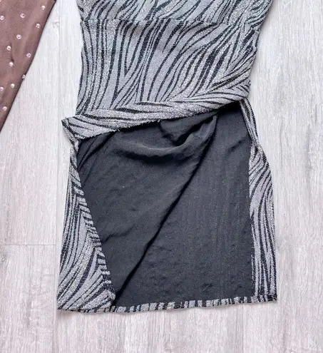 Latin Ballroom Dance Dress XS/S Silver