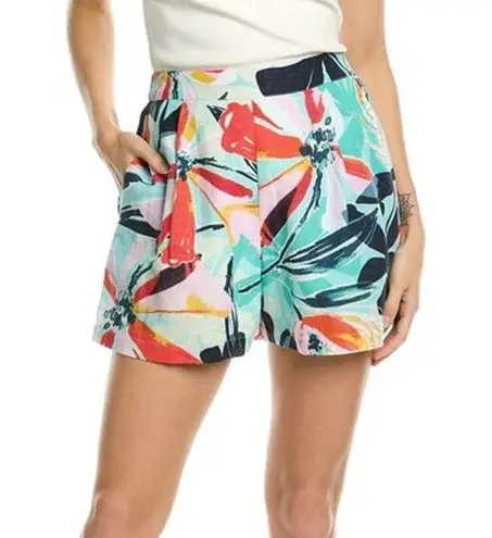 Walter Baker NWT Taylor Shorts MEDIUM Floral 100% Cotton High Waist Woven Summer