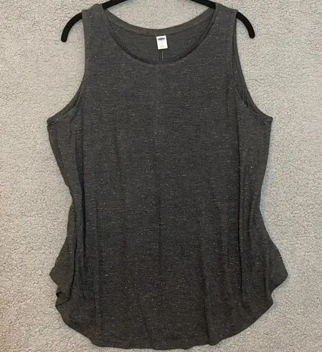 Old Navy  Tank Top Gray with Metallic Gold NEW