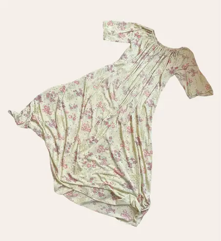 Vintage Mistee yellow floral Light Dress Size L