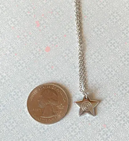 Handmade grunge y2k star swirl fully stainless steel chain necklace💫🌀