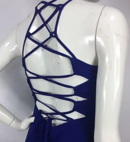 Minuet New Lace Up Back High Neck Dress