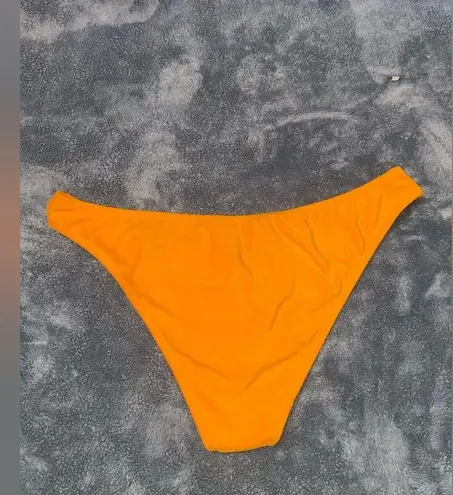 Topshop Neon  Orange Microfiber Bikini Bottom Size 12