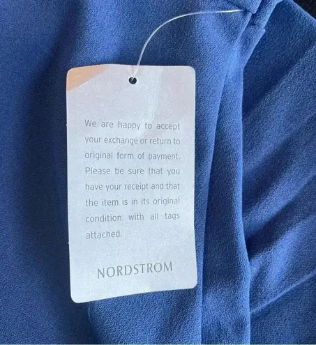 The Vanity Room Blue Dress Scalloped Hem Nordstrom XL Extra Large Mini Cocktail