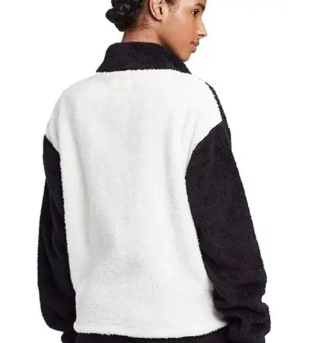 Colsie Winter warm long sleeve double fuzzy plush 1/4 zip pullover Top block Top - Image 5