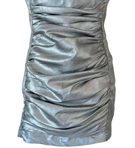 Jessica McClintock Ruched Stretched Taffeta Dress