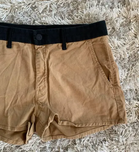 MOTHER Denim Brown/Tan/Black Mother Short Short Prep Shorts