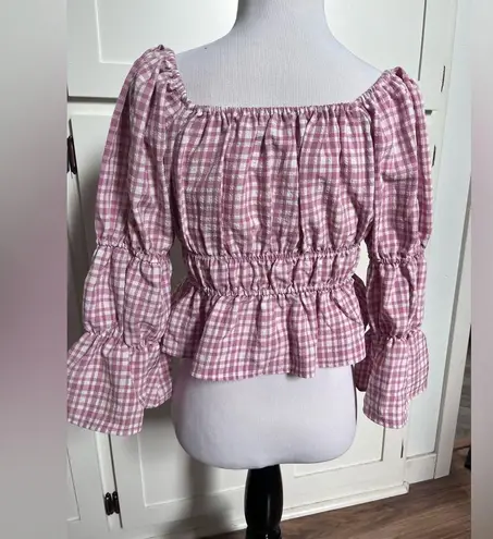 WAYF gingham blouse