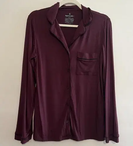 Tommy John Sleep Shirt Comfy Classic Lightweight Night Shirt Modal Blend Sz Med Red - Image 1