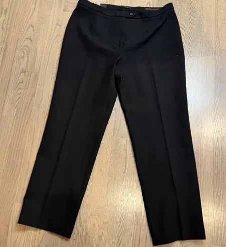 Peserico Design Black Tailored Dress Pants Womens Size 14 (IT 50) Made in Italy