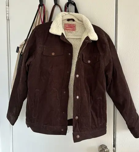 Brooklyn Cloth Brown Sherpa Corduroy Jacket