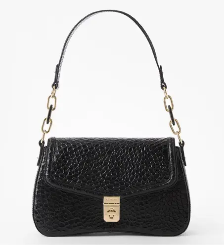 Brahmin Elegant Black Textured Handbag
