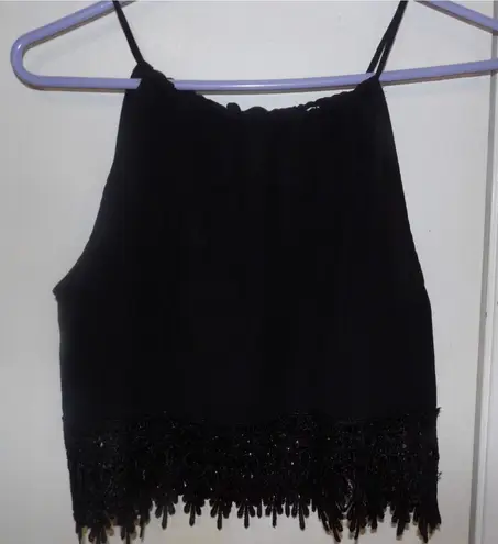Staring At Stars black Cami with lace S