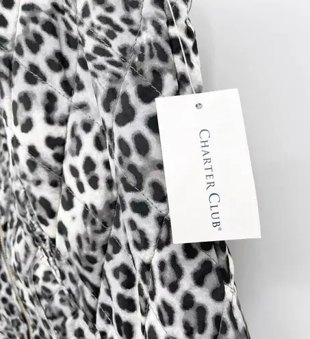 Charter Club Leopard Quilted Vest