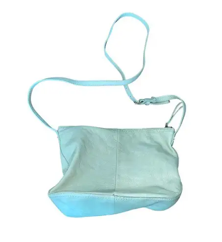 American Leather Co. Crossbody Boho Indie Bag Adjustable strap mint green