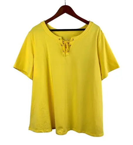D&Co Womens Yellow Lace