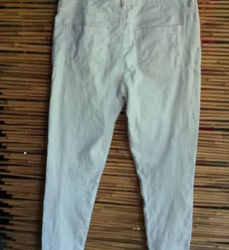 Laura Conrad 6 White Creme Skinny Jeans