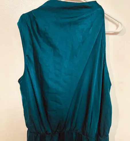 Cider asymetrical neck elastic waist maxi NWOT! dark teal size 2xl.