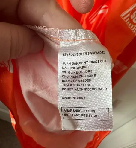 Whataburger Adult PJ's Pajama Set Size 3XL Orange