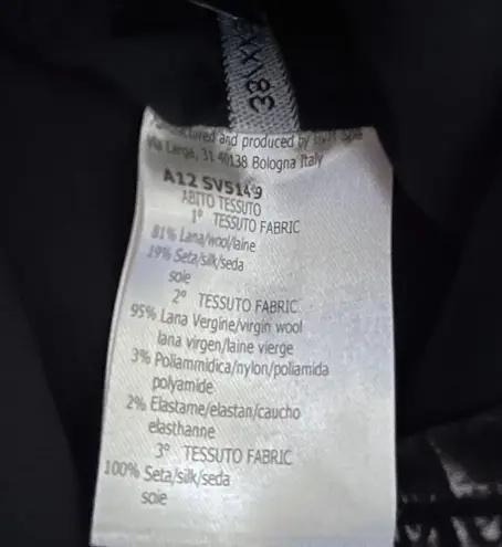 Giambattista Valli Black Surplice Crocodile Print Sleeveless Shift Dress