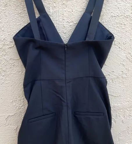 Dion Lee Tux black crepe playsuit romper jumpsuit size US 6 small