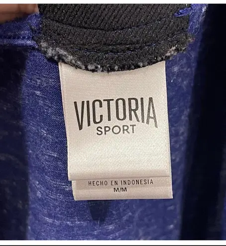 Victoria Sport Blue Purple Long Sleeve Open Back T-Shirt