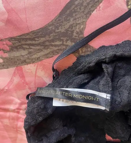 Hanky Panky after midnight black lace coquette bow bodysuit