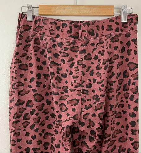 Sundry  Leopard Print Cuff Joggers Sweatpants Bottoms Pigment Spice 2 8 10 M