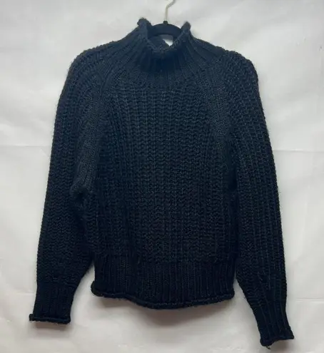 En Saison Super Chunky Women's Black Pullover Knit Sweater Size Small