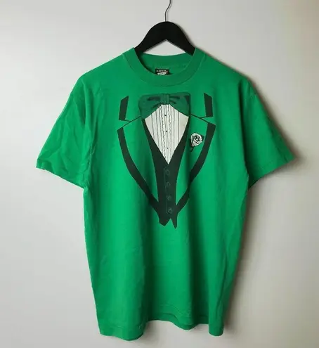 1990 Vintage Screen Stars Best St Patrick's Day IWS Trash Bash T Shirt Green XL