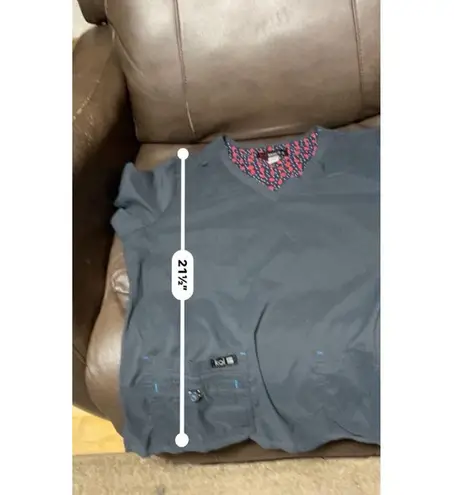 Women's Koi Basics Scrub Top Size L Gray Size L