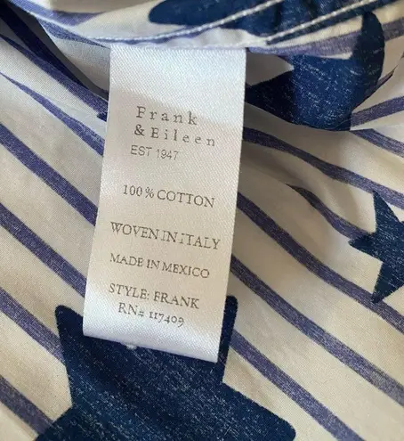 Frank And Eileen Classic Stripe With Stars And Superfine Shirt Size XS