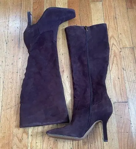 Vince Camuto  Brown Leather Heeled Boots 8.5