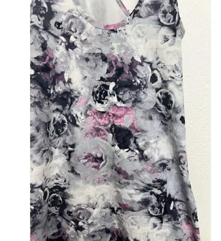 Lululemon Cool Racerback Moody Mirage White Deep Navy Floral Yoga Lounge 2/4