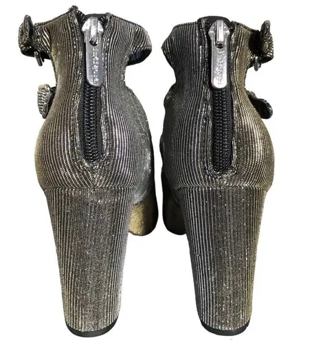 Indigo rd. Metallic Gladiator Heels