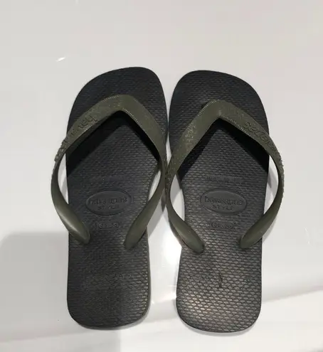 Havaianas Olive Green Flip-Flop Sandals