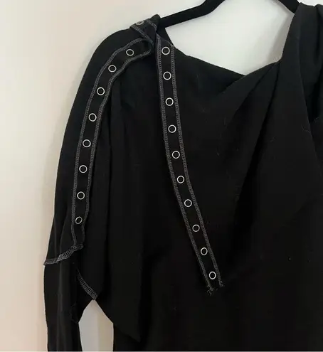 Raw Earth Wild Sky Boho Essential Junction Sweatshirt in Black Size XL