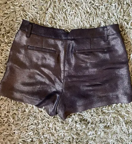 BCBGMAXAZRIA Gold High Waisted Shorts