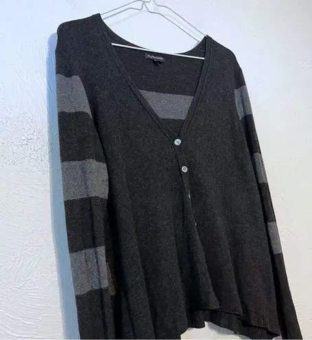 Eileen Fisher  Viscose Stripe Stripe Button Cardigan Sweater Petite M - Image 6