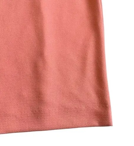 Dress the Population Claudette Bodycon Dress Knee Length Coral Stretch Small