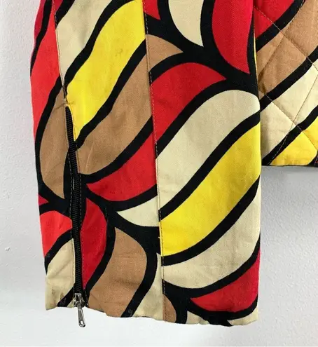 Totem Zip Up Abstract Print Jacket