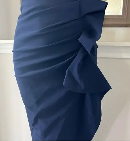 Chiara Boni La Petite Robe Gudrum Halter Ruffle Gown (Made in Italy) Size 16 NEW