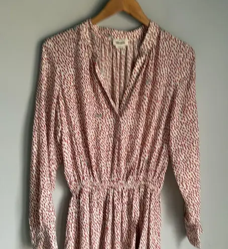 Zadig & Voltaire Rinka Heart-print Dress In Red Silk Small