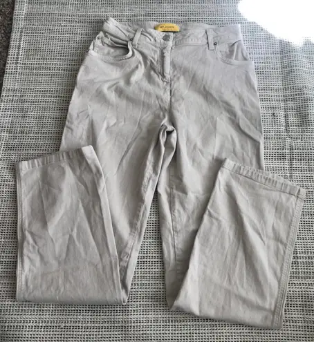 St. John  Beige Mid rise Straight Leg Pant 4