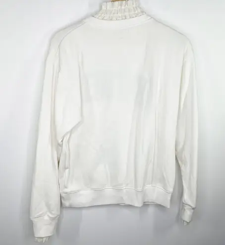 Browny Women Southend White LaceCrewneck Sweatshirt Academia Preppy Size S