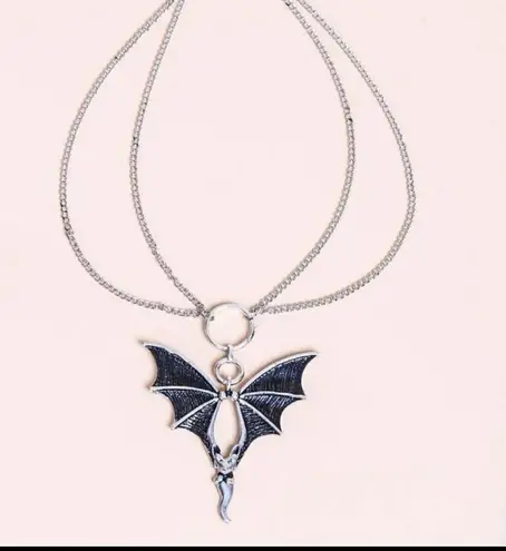 Bat Halloween Layered Chain Necklace New