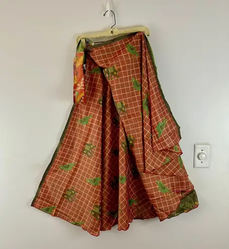 Reversible Maxi Wrap Skirt BINS104 Multiple