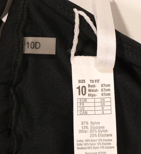 Seafolly NWT Active D Cup Bikini Top in Black