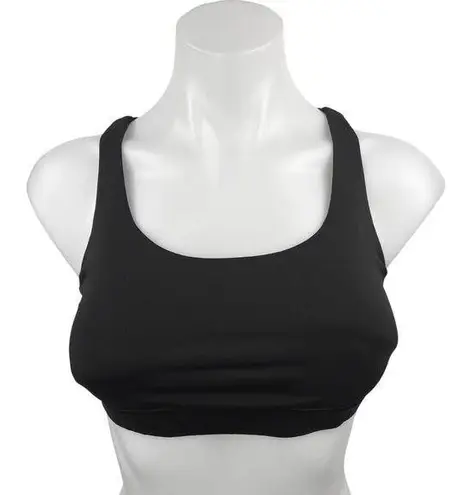 Lululemon Women's Black Cross Strappy Workout Athletic Crop Sports Bra Top Sz S