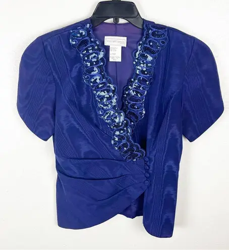 SCOTT McCLINTOCK American Vintage Purple Two Piece Suit Set, Size 12P